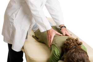 Chiropractor and massage treatment